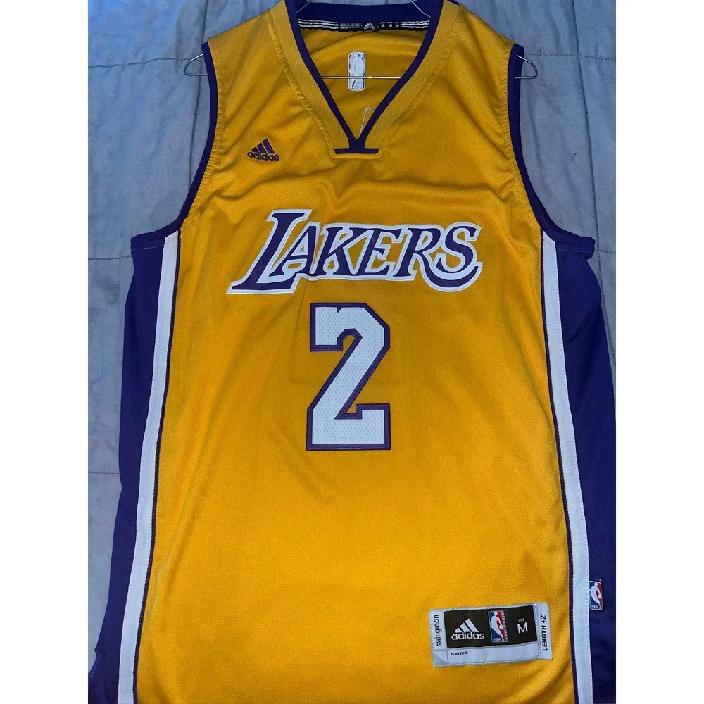 Adidas NBA Los Angeles Lakers Lonzo Ball 2 Swingman Jersey Gold Mens Medium